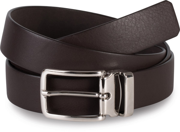 Classic Leather Belt Kariban K-Up | KP 807 - Dark Brown / onesize