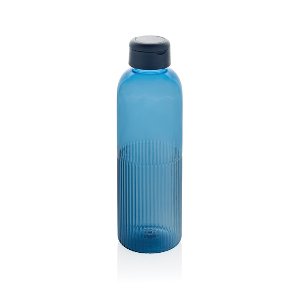 Bouteille 750ml  étanche avec poignée en rPET RCS Ripple - Bleu Marine