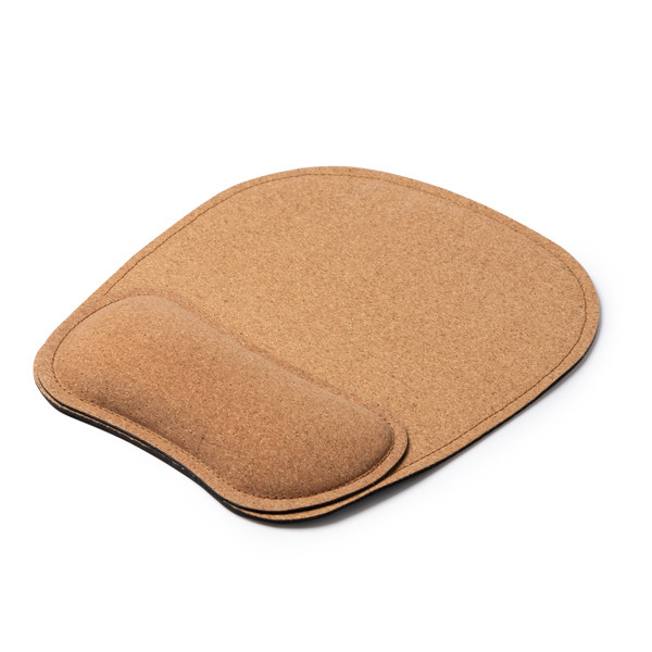 Personalised cork mouse pad with non-slip base