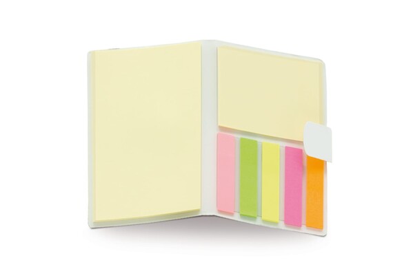 Carnet avec marques pages - Blanc