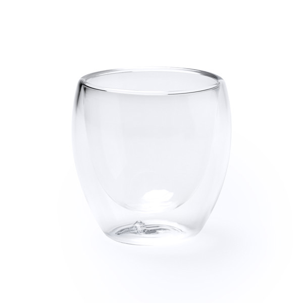 Personalized double-wall borosilicate glass set 90 ml