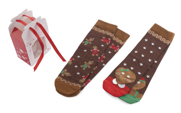Socks set FELIZ - brown