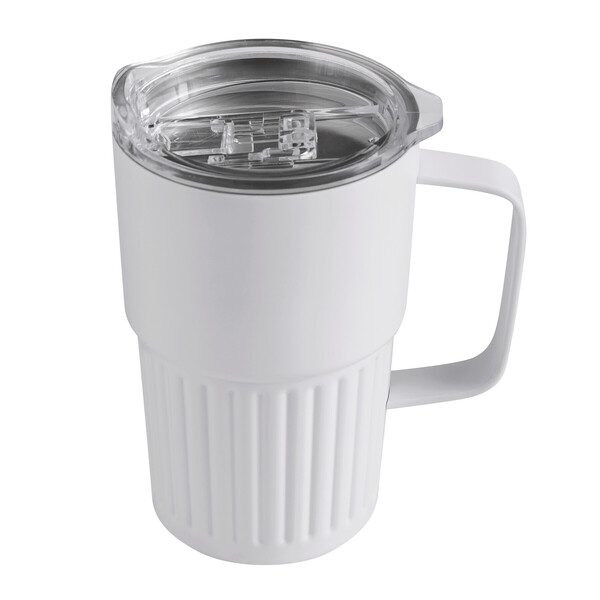 Vacuum Drink Mug Wave Hold - White