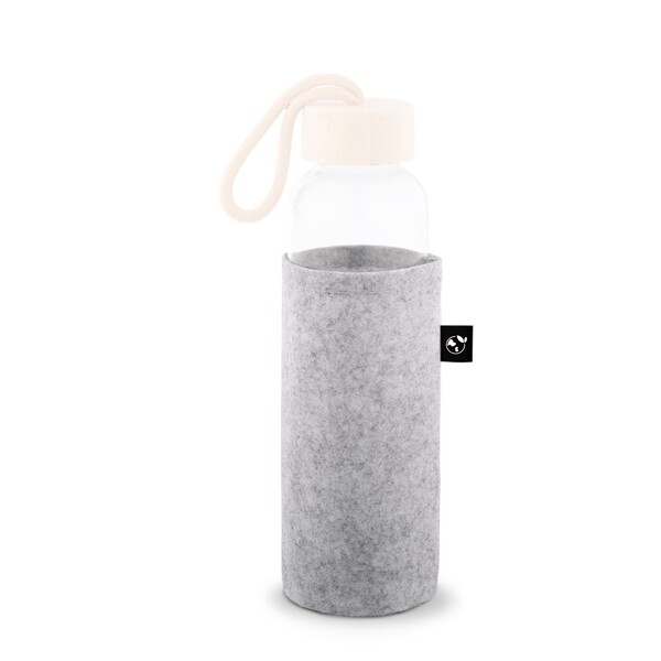 STOREY. Pouzdro z recyklované plsti (100% rPET), ideální na láhve - Světle Šedá