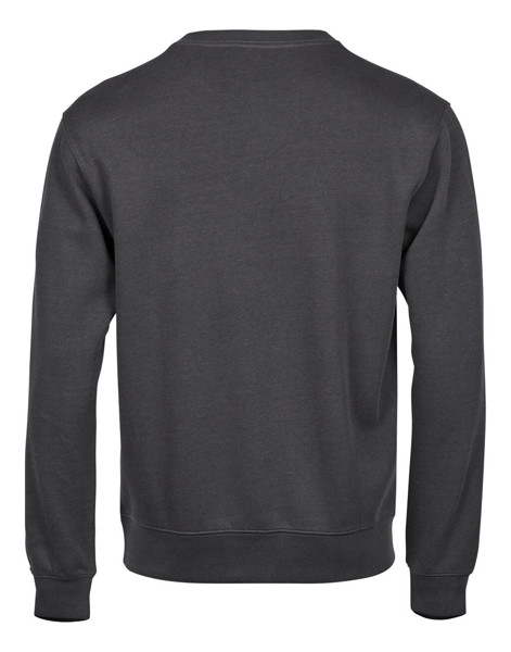 Ribbed Interlock Crew Neck - Dark Grey / XL