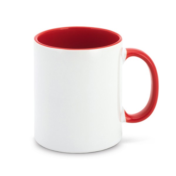 MOCHA. Keramický hrnek ideální pro sublimaci - Červená