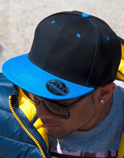 Bronx Original Flat Pzak Dual Cap - White / Black / ONE SIZE