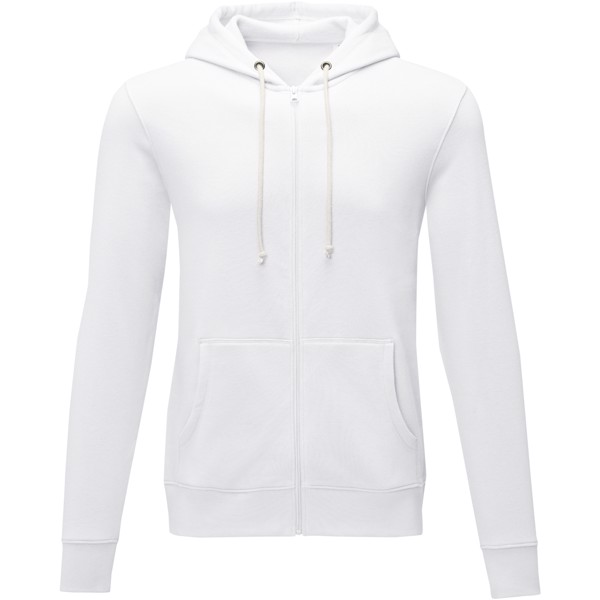 Sweat à capuche zippé Theron pour homme - Blanc / 4XL