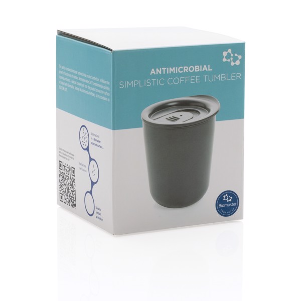 XD Collection coffee tumbler, 250ml, antimicrobial - Grey