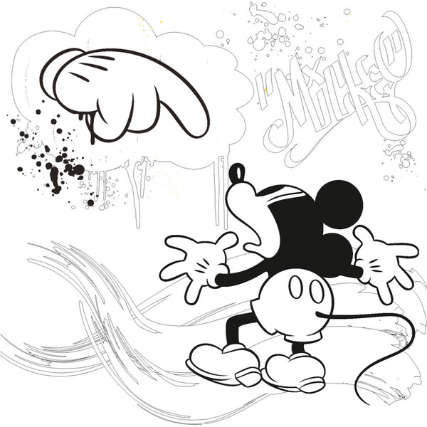 Poznámkový Kalendár Mickey Mouse – Diy: Maľovankový Kalendár, 30 x 30 cm