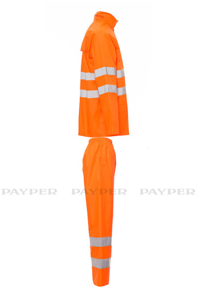 Conjunto impermeável Hi-Vi Rainset       - Alta Visibilidade Laranja 