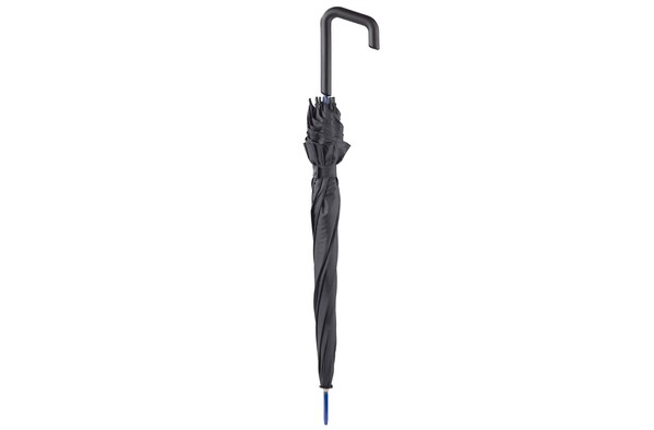 Dežnik Stick auto open, premer 106 cm - Črna / modra