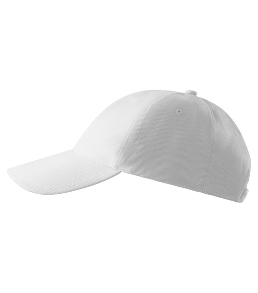 Čiapka Unisex Malfini® 6P - Biela / nastaviteľná