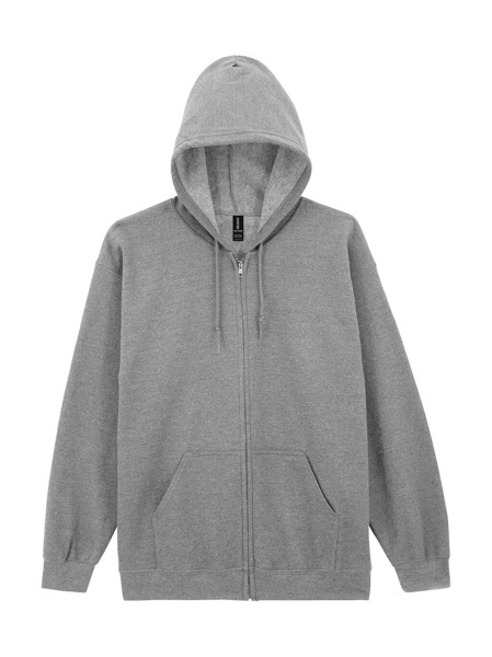 Heavy Blend Adult Full Zip Hooded Sweat - Sport Grey / 3XL