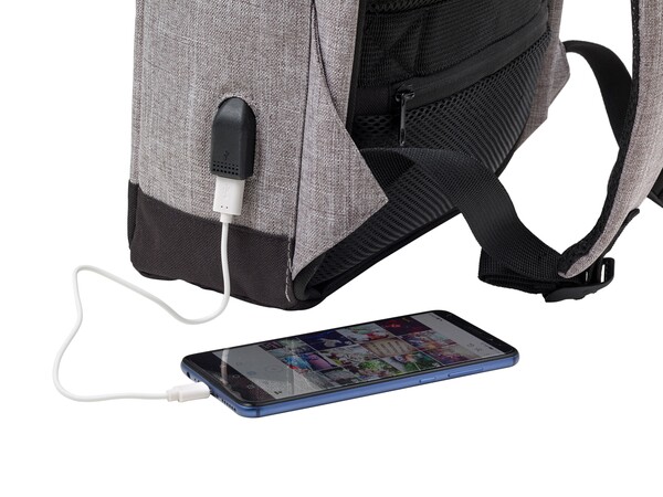 Mochila Cruz | Laptop 13" | 10 l - cinzento claro