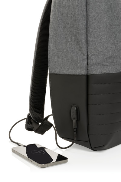 Swiss Peak backpack 15.6'', RFID, USB-C port - Grey