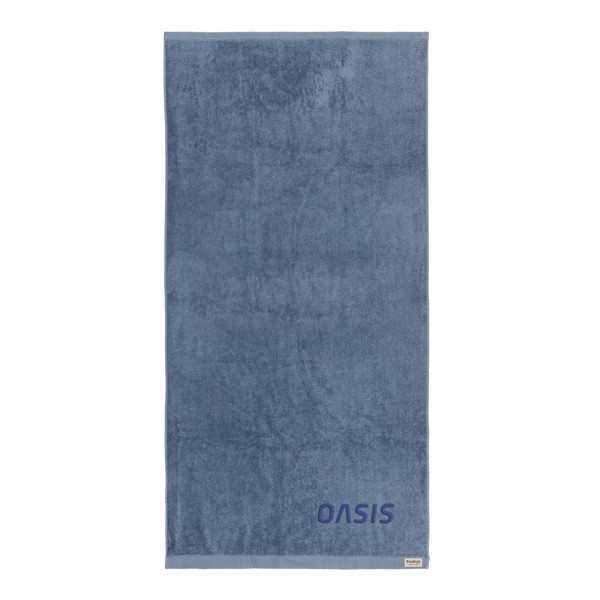 Ukiyo Sakura bath towel 70x140cm, 500 gsm - Blue
