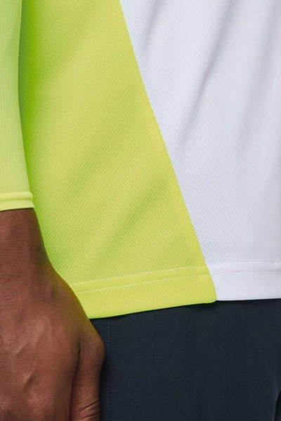 Men's Eco-Friendly Two-Tone Sport T-Shirt - White / Black / S