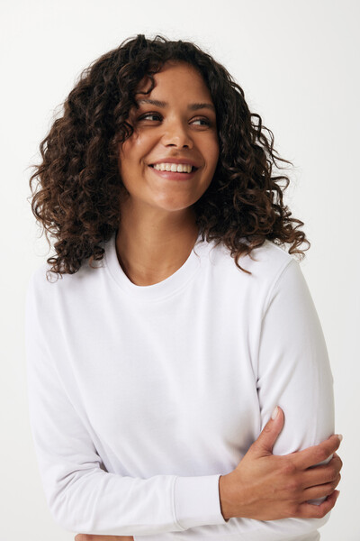 Lehká mikina Iqoniq Etosha z recykl. bavlny - Recycled White / XXXL