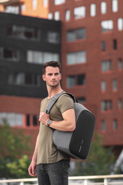 Bobby Hero XL, Anti-theft backpack - Grey / Black