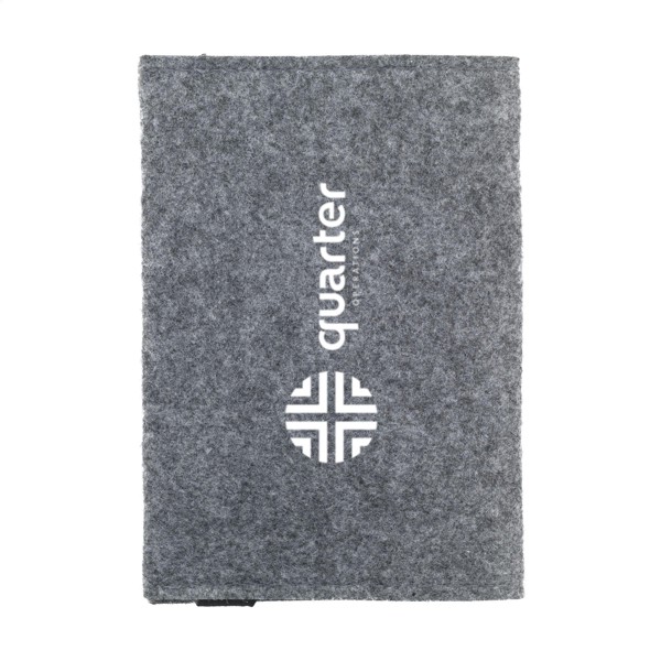 Identify GRS RPET Felt passport holder - Grey