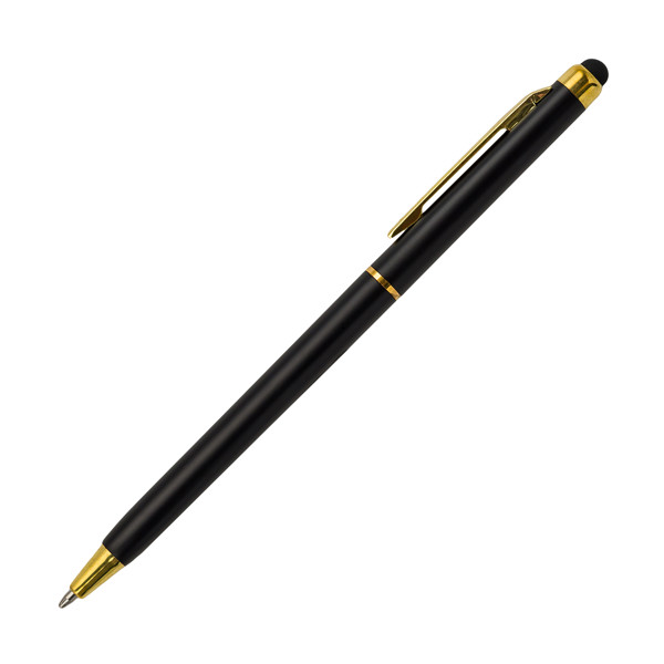 Touch Pointer plastic ballpen - Black