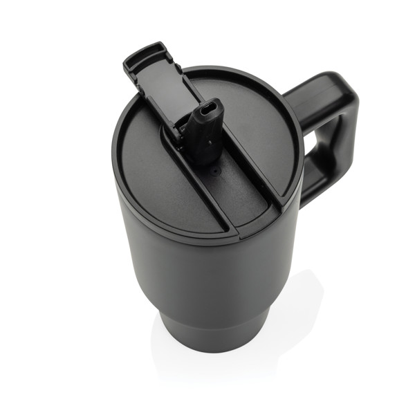 Embrace nepretekajúci tumbler z recykl. nerez. ocele 900ml - Čierna