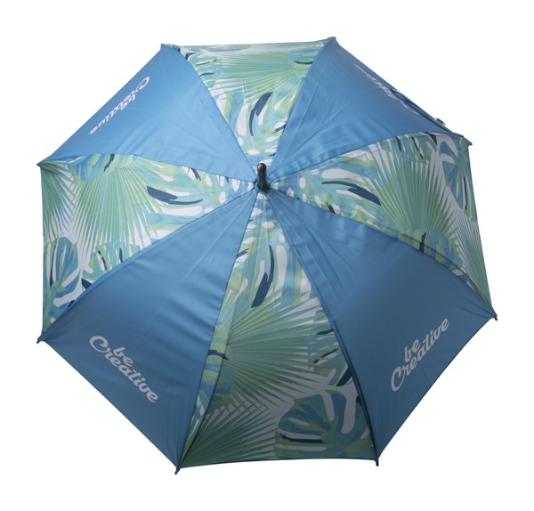 Deštník Na Zakázku CreaRain Eight RPET - Bílá / Hnědá