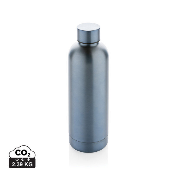 Bouteille isotherme 500ml en acier inoxydable recyclé RCS - Bleu Clair