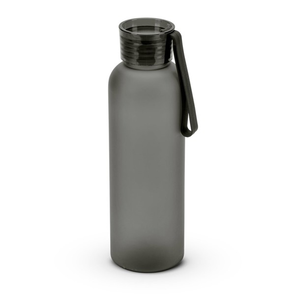 RIO rPET. Recyklovaného PET (100% rPET) fľaša s matným povrchom 600 ml - Čierna