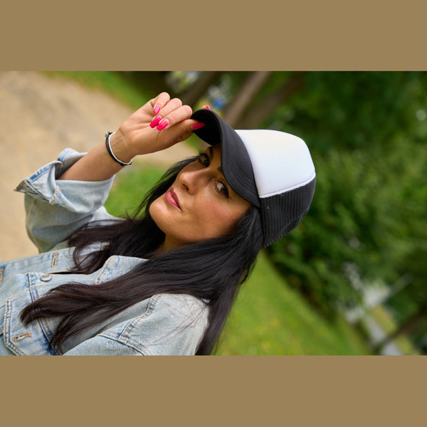 5-panel Trucker Cap Egmond - Black