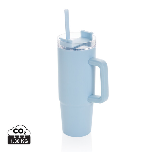 Tana RCS plastic tumbler with handle 750ml - Light Blue