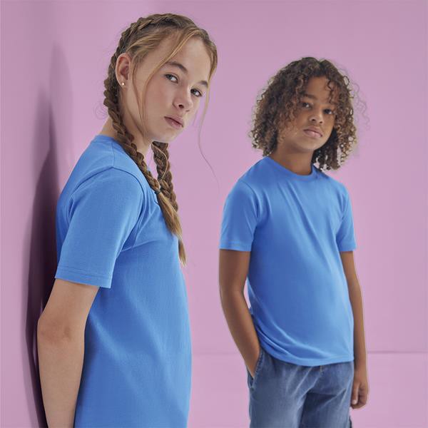 T-Shirt B&C #E150 Kids - 100% Algodão - Preto / 3_4