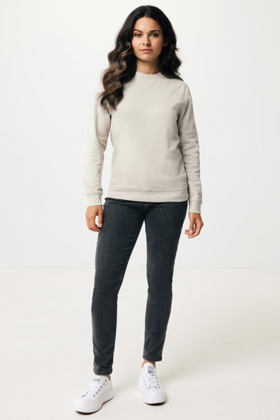 Sweater à col rond en coton recyclé Iqoniq Zion - Desert / XS