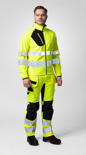 6570 Waistpant Stretch Yellow/black D112