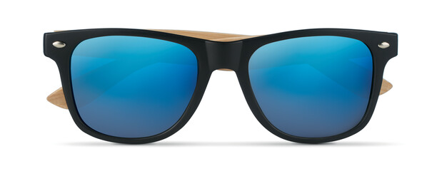 Lunettes de soleil en bambou. California Touch - Bleu