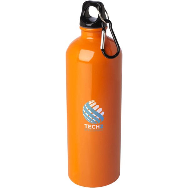 Borraccia da 750 ml in acciaio inossidabile certificato RCS a parete singola con moschettone Oregon - Arancione