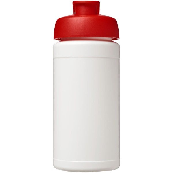 Bidon Baseline® Plus o pojemności 500 ml z wieczkiem zaciskowym - Biały / Czerwony