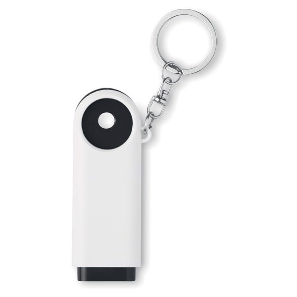 Key ring torch with token Compras - Black