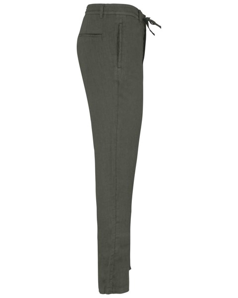 Eco-Friendly Men's Linen Washed Effect Trousers - 40