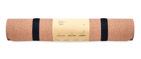 Cork yoga mat Savasana