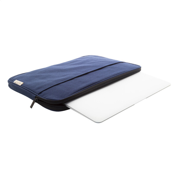 Sacoche ordinateur portable en toile recylcée Rebyss Comp - Bleu Foncé