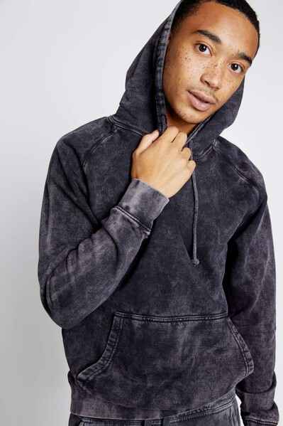 Vintage Raglan Hoodie - Vintage Black / L