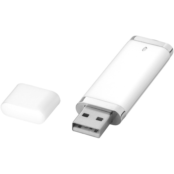 Memoria USB 2 GB "Flat" - Blanco