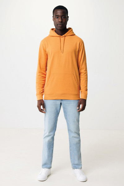 Sweat à capuche en coton recyclé Iqoniq Jasper - Sundial Orange / XS