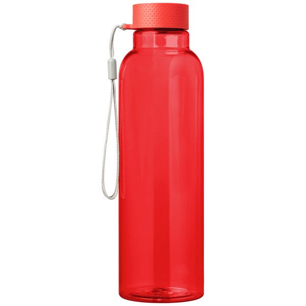 Aura rPET Wrist Strap Bottle - 710 ml - Red / Silkscreen