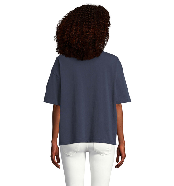 BOXY WOMEN T-SHIRT OVERSIZE - Francuska marynarka wojenna / L