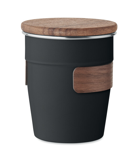 Single wall tumbler 350 ml Walnut - Black