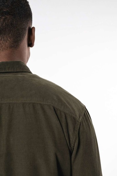 MEN'S LONG-SLEEVED CORDUROY SHIRT