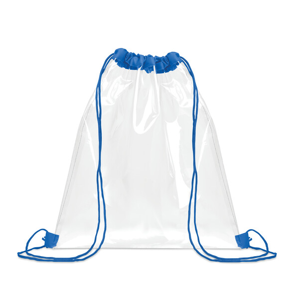 Sac à cordon transparent Usee - Bleu Royal